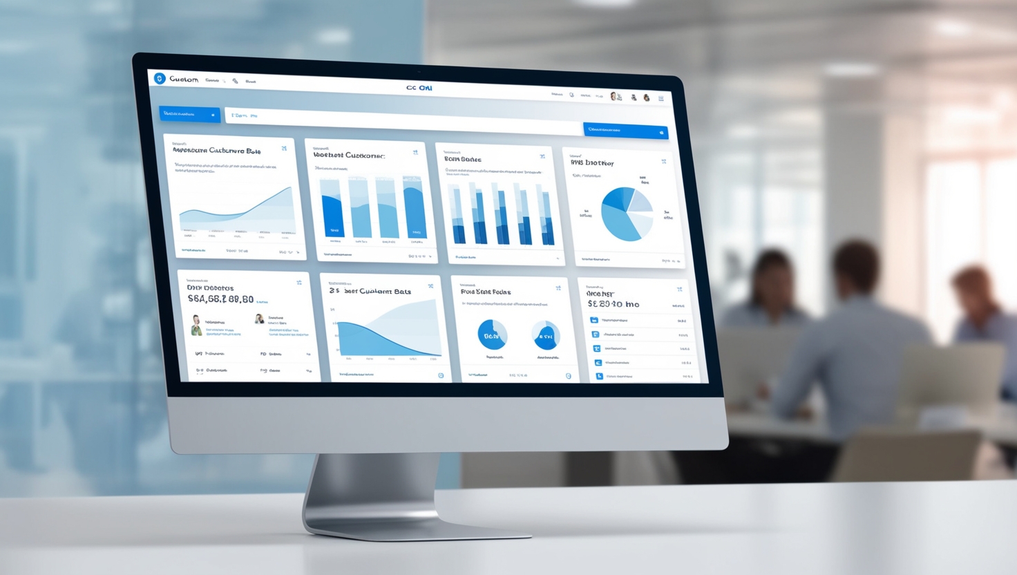 Graphique montrant Capture d'écran d'un CRM performant