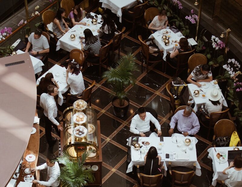 people in restaurant