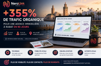 Comment NeroLink a Généré +355% de Trafic pour une Agence Immobilière de Rabat en 90 Jours : La Stratégie SEO Complète